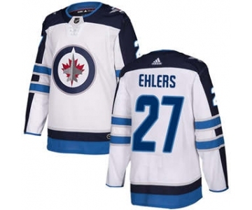 Men's Winnipeg Jets #27 Nikolaj Ehlers White Road Stitched Hockey Jersey