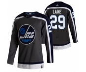 Men's Winnipeg Jets #29 Patrik Laine Black 2020-21 Reverse Retro Alternate Hockey Jersey