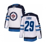 Men's Winnipeg Jets #29 Patrik Laine White Road Stitched Hockey Jersey