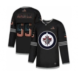 Men's Winnipeg Jets #55 Mark Scheifele Black USA Flag Limited Hockey Jersey