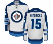 Reebok Winnipeg Jets #15 Matt Hendricks Authentic White Away NHL Jersey