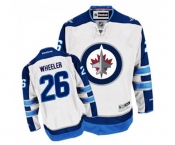 Reebok Winnipeg Jets #26 Blake Wheeler Authentic White Away NHL Jersey