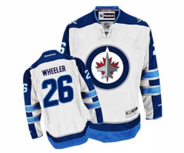 Reebok Winnipeg Jets #26 Blake Wheeler Authentic White Away NHL Jersey