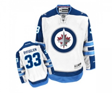 Reebok Winnipeg Jets #33 Dustin Byfuglien Authentic White Away NHL Jersey