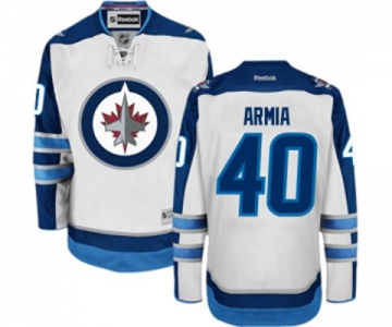 Reebok Winnipeg Jets #40 Joel Armia Authentic White Away NHL Jersey