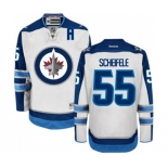 Reebok Winnipeg Jets #55 Mark Scheifele Authentic White Away NHL Jersey