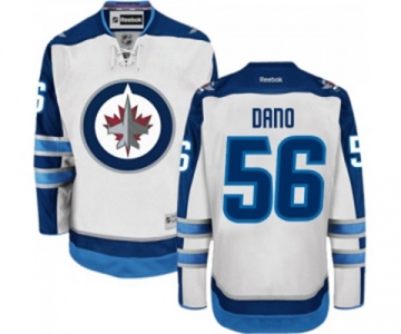 Reebok Winnipeg Jets #56 Marko Dano Authentic White Away NHL Jersey