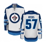 Reebok Winnipeg Jets #57 Tyler Myers Authentic White Away NHL Jersey