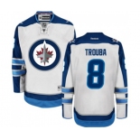 Reebok Winnipeg Jets #8 Jacob Trouba Authentic White Away NHL Jersey