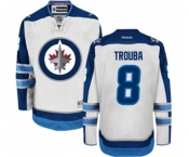 Reebok Winnipeg Jets #8 Jacob Trouba Authentic White Away NHL Jersey