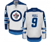 Reebok Winnipeg Jets #9 Bobby Hull Authentic White Away NHL Jersey