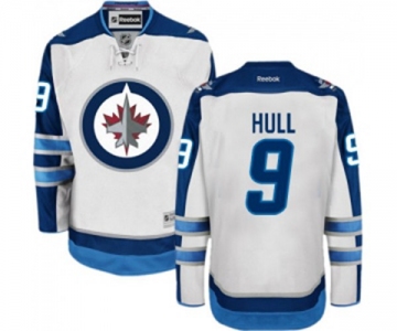 Reebok Winnipeg Jets #9 Bobby Hull Authentic White Away NHL Jersey