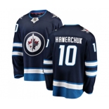 Winnipeg Jets #10 Dale Hawerchuk Fanatics Branded Navy Blue Home Breakaway NHL Jersey