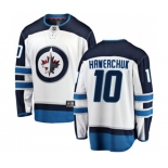 Winnipeg Jets #10 Dale Hawerchuk Fanatics Branded White Away Breakaway NHL Jersey