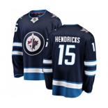 Winnipeg Jets #15 Matt Hendricks Fanatics Branded Navy Blue Home Breakaway NHL Jersey