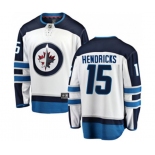 Winnipeg Jets #15 Matt Hendricks Fanatics Branded White Away Breakaway NHL Jersey