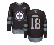 Winnipeg Jets #18 Bryan Little Black 1917-2017 100th Anniversary Stitched NHL Jersey