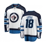 Winnipeg Jets #18 Bryan Little Fanatics Branded White Away Breakaway NHL Jersey