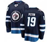 Winnipeg Jets #19 Nic Petan Fanatics Branded Navy Blue Home Breakaway NHL Jersey