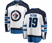 Winnipeg Jets #19 Nic Petan Fanatics Branded White Away Breakaway NHL Jersey