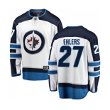 Winnipeg Jets #27 Nikolaj Ehlers Fanatics Branded White Away Breakaway NHL Jersey