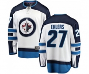 Winnipeg Jets #27 Nikolaj Ehlers Fanatics Branded White Away Breakaway NHL Jersey