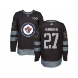 Winnipeg Jets #27 Teppo Numminen Black 1917-2017 100th Anniversary Stitched NHL Jersey