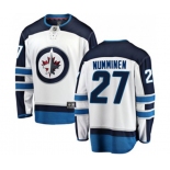 Winnipeg Jets #27 Teppo Numminen Fanatics Branded White Away Breakaway NHL Jersey