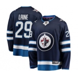 Winnipeg Jets #29 Patrik Laine Fanatics Branded Navy Blue Home Breakaway NHL Jersey