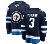 Winnipeg Jets #3 Tucker Poolman Fanatics Branded Navy Blue Home Breakaway NHL Jersey