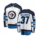 Winnipeg Jets #37 Connor Hellebuyck Fanatics Branded White Away Breakaway NHL Jersey