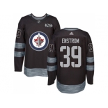 Winnipeg Jets #39 Tobias Enstrom Black 1917-2017 100th Anniversary Stitched NHL Jersey