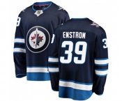 Winnipeg Jets #39 Tobias Enstrom Fanatics Branded Navy Blue Home Breakaway NHL Jersey