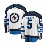 Winnipeg Jets #5 Dmitry Kulikov Fanatics Branded White Away Breakaway NHL Jersey