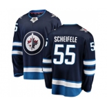 Winnipeg Jets #55 Mark Scheifele Fanatics Branded Navy Blue Home Breakaway NHL Jersey