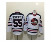 Winnipeg Jets #55 Scheifele Stitched White NHL Jersey