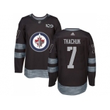 Winnipeg Jets #7 Keith Tkachuk Black 1917-2017 100th Anniversary Stitched NHL Jersey