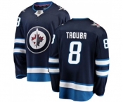 Winnipeg Jets #8 Jacob Trouba Fanatics Branded Navy Blue Home Breakaway NHL Jersey