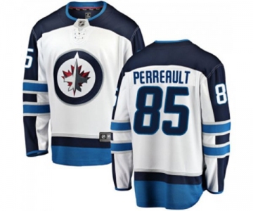 Winnipeg Jets #85 Mathieu Perreault Fanatics Branded White Away Breakaway NHL Jersey