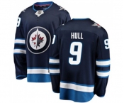 Winnipeg Jets #9 Bobby Hull Fanatics Branded Navy Blue Home Breakaway NHL Jersey