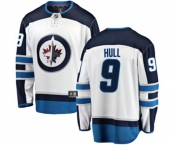 Winnipeg Jets #9 Bobby Hull Fanatics Branded White Away Breakaway NHL Jersey