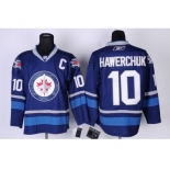 nhl Winnipeg Jets #10 Dale Hawerchuk Blue New Jersey