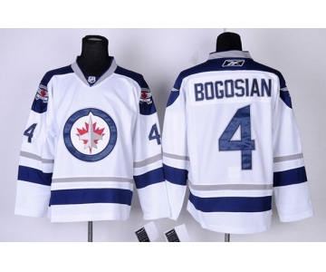 nhl Winnipeg Jets #4 Bogosian White New Jersey