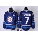 nhl Winnipeg Jets #7 Keith Tkachuk Blue New Jersey