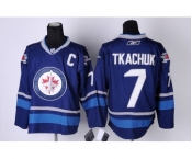 nhl Winnipeg Jets #7 Keith Tkachuk Blue New Jersey