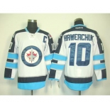 nhl jerseys winnipeg jets #10 hawerchuk white(C patch) 2011 new