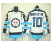 nhl jerseys winnipeg jets #10 hawerchuk white(C patch) 2011 new