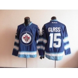 nhl jerseys winnipeg jets #15 glrss blue 2011 new