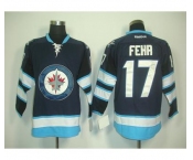 nhl jerseys winnipeg jets #17 fehr blue 2011 new