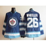 nhl jerseys winnipeg jets #26 wheeler blue 2011 new